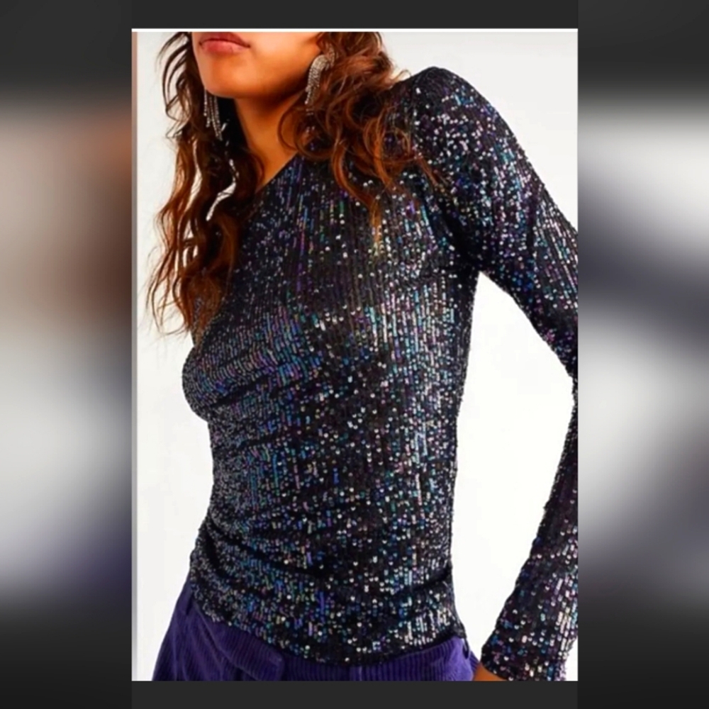 NWT S Free People Gold Rush Intimately ,Black, - Picture 1 of 5